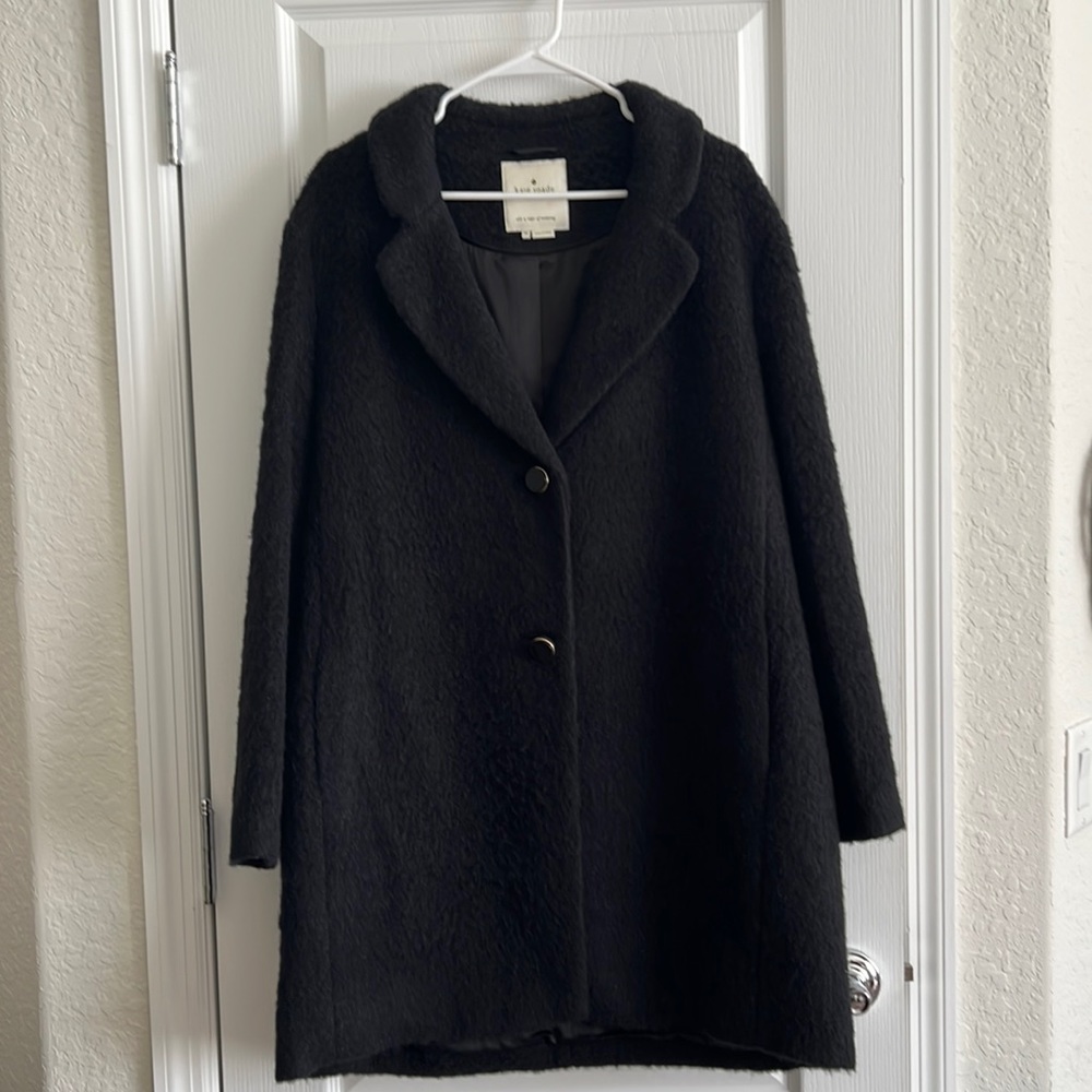 Like New Kate Spade Wool and Alpaca Daphne Coat with Bow